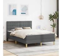 Cadre de lit avec matelas avec tête de lit tissu moderne Base maison vidaXL vida