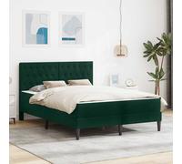 Cadre de lit avec matelas avec tête de lit Velours Lit Moderne en vidaXL vidaXL