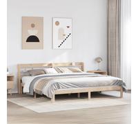 Cadre de Lit avec Tête de Lit Adulte Chambre Intérieur Bois de Pin vidaXL