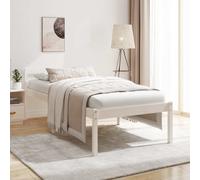 Lit leandre 195.5 x 140.5 x 69.5 cm en bois sans sommier pour 2 personnes de couleur