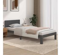 Cadre de lit avec tête de lit Bois de pin massif en bois Lit chambre vidaXL vida