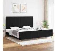 Cadre de Lit avec Tête de Lit Gris Clair 200x200 cm Tissu Rembourré vidaXL