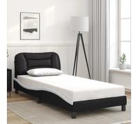 Cadre de Lit avec Tête de Lit Rembourré Cappuccino 90x200 cm Similicuir vidaXL