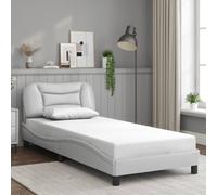 Cadre de Lit avec Tête de Lit Rembourré Cappuccino 90x200 cm Similicuir vidaXL