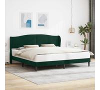 Cadre de lit avec tête de lit Velours Lit Moderne Mobilier chambre vidaXL vidaXL