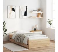 Cadre de Lit avec Tiroirs Double Blanc 120x200 cm Bois d'Ingénierie vidaXL