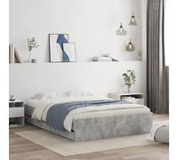 Cadre de Lit avec Tiroirs Double Blanc 120x200 cm Bois d'Ingénierie vidaXL