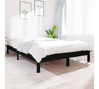 Cadre de Lit Blanc 120x200 cm Bois de Pin Massif Adulte Double Sommier vidaXL