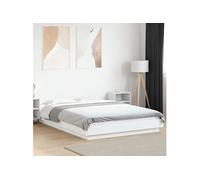 vidaXL Cadre de lit sans matelas blanc 140x200 cm