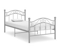 Cadre de Lit Blanc Métal 90x200 cm Simple Adulte Chambre Intérieur vidaXL