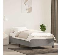Cadre de Lit Bleu Foncé 120x200 cm Velours Rembourré Double Sommier vidaXL