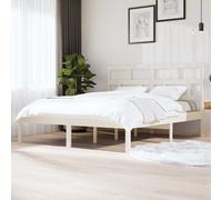 Cadre de Lit Bois de Pin Massif 90x200 cm Adulte Simple Sommier Chambre vidaXL