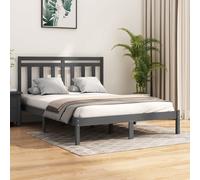 Cadre de Lit Bois Massif 140x200 cm Double Adulte Sommier à Lattes vidaXL