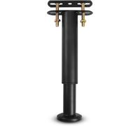 Cadre de lit central réglable en métal Noir 18-33 cm | Robuste, design rétractable, utilisation pour armoire et canapé, pièce de rechange, 1 paquet