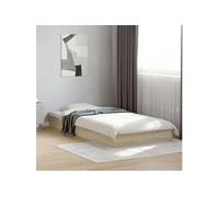 vidaXL Cadre de lit Chêne Sonoma - 75x190 cm - Bois d'ingénierie