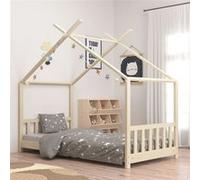 vidaXL Cadre de lit d'enfant Bois de pin massif 70x140 cm 283364