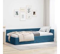 vidaXL Cadre de lit d'angle : ensemble de chambre à coucher moderne, ergonomique et minimaliste, tête de lit peu encombrante pour votre confort de sommeil