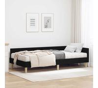 Cadre de lit d'angle avec matelas Autre 2 pc tissu moderne d'intérieur vidaXL vi