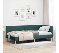 vidaXL Cadre de lit d'angle Autre Gris clair 100 x 200 cm