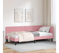 Cadre de lit d'angle avec tête de lit Velours moderne Mobilier chambre vidaXL vi