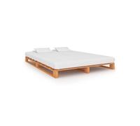 Cadre de lit de palette sans matelas 180x200cm bois massif