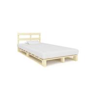 vidaXL Cadre de lit de palette sans matelas bois pin massif 120 x 200 cm