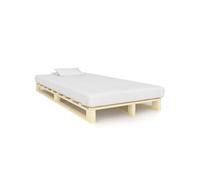 Cadre de lit de palette sans matelas bois pin massif 120x200 cm