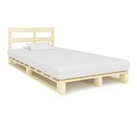 vidaXL Cadre de lit de palette sans matelas bois pin massif 120 x 200 cm