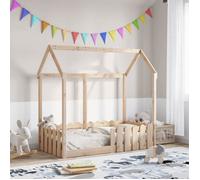 Cadre de lit d'enfant - 2 places - vidaXL - bois de pin massif - sans matelas - 149 x 76 x 141 cm@dva15c