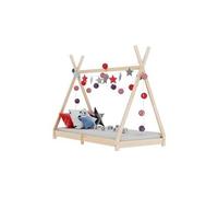 vidaXL Cadre de Lit d'enfant Lit Cabane d'enfant Structure de Lit pour Enfants Maison Chambre d'enfant Intérieur 70x140 cm 283355