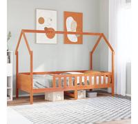 Cadre de Lit d'Enfants Forme de Maison Chambre Intérieur Bois Massif Pin vidaXL