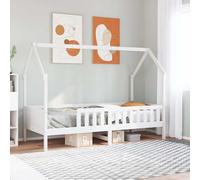 Cadre de Lit d'Enfants Forme de Maison Chambre Intérieur Bois Massif Pin vidaXL