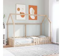 Cadre de Lit d'Enfants Forme de Maison Meuble de Chambre Bois Massif Pin vidaXL