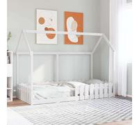 vidaXL Cadre de lit enfant en forme de maison 70x140 cm Pin massif Plateforme