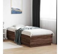 Cadre de Lit Double Adulte Chambre Blanc 150x200 cm Bois d'Ingénierie vidaXL