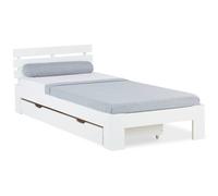 Lit simple 90x200 avec tiroir et Sommier