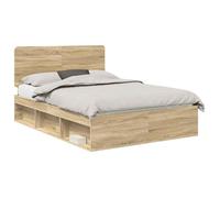 vidaXL Cadre de lit Sonoma – 160 x 200 cm – Bois de pin massif – style moderne