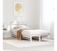 Cadre de Lit et Tête de Lit Adulte Meuble Chambre Intérieur Bois de Pin vidaXL