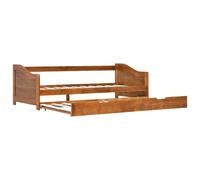 Cadre de lit extensible Marron miel Bois de pin 90x200 cm
