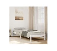 Vidaxl Cadre De Lit Extra Long Sans Matelas 90x220 Cm Bois Massif Pin Marron