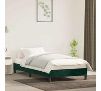 Cadre de Lit Gris Clair 90x200 cm Velours Rembourré Simple Sommier vidaXL