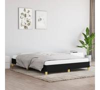 Cadre de Lit Gris Foncé 180 x 200 cm Tissu Rembourré Double Sommier vidaXL