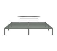Cadre De Lit Gris Métal 180 X 200 Cm - Vidaxl Gris