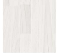 Cadre de lit - Jill's - Design contemporain - Blanc Bois de pin massif - 140x190 cm