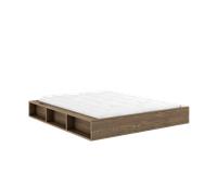 Cadre de Lit Karup Design Ziggy 160x200 Caroube Marron