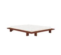 Lit futon 160x200 bois massif terracotta JAPAN - JAPAN
