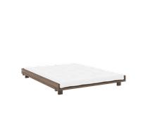 Cadre de Lit Karup Social 160x200 Brun Caroube