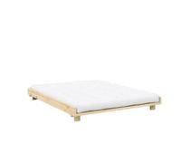 Cadre de Lit Karup Social 160x200 en Pin Laqué Transparent