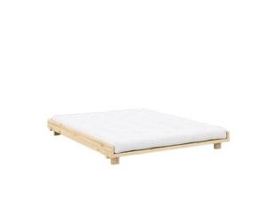 Cadre de Lit Karup Social 160x200 en Pin Laqué Transparent