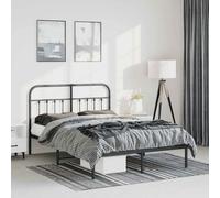 Cadre de lit métal avec tête de lit blanc 90x190 cm lit simple vidaXL